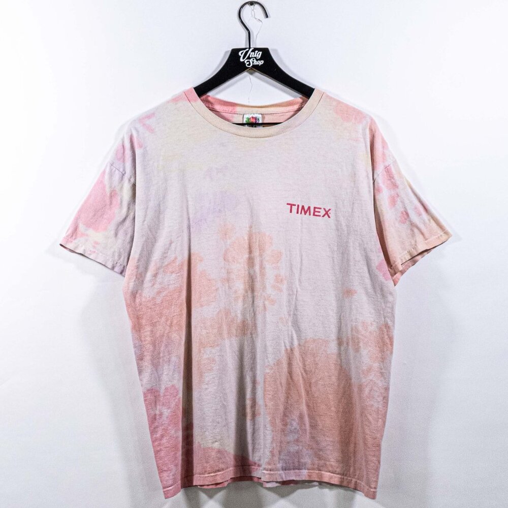 Timex Watches Tie Dye T-Shirt XL Y2K Streetwear Skate Retro